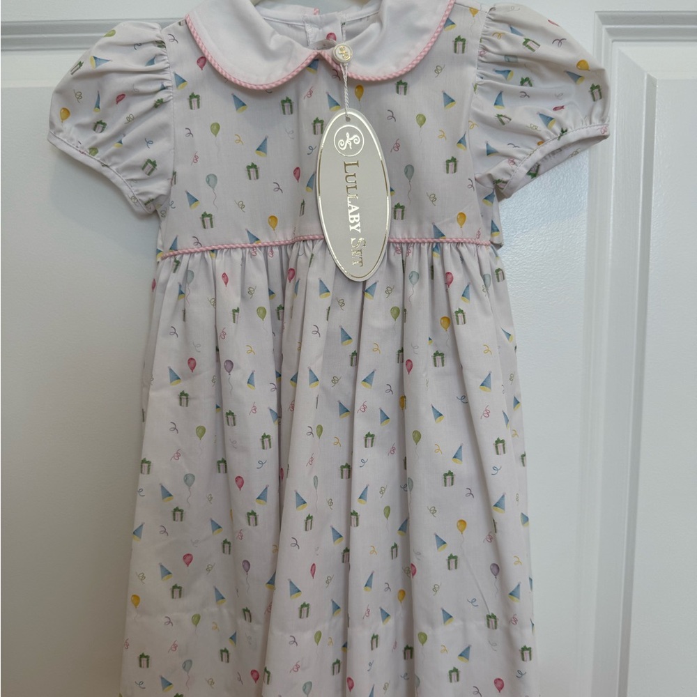 Lullaby Kids Pastel Printed Dress NWT